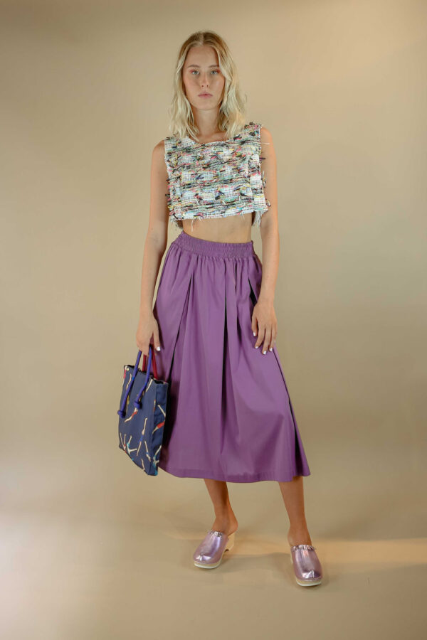 Poplin skirt