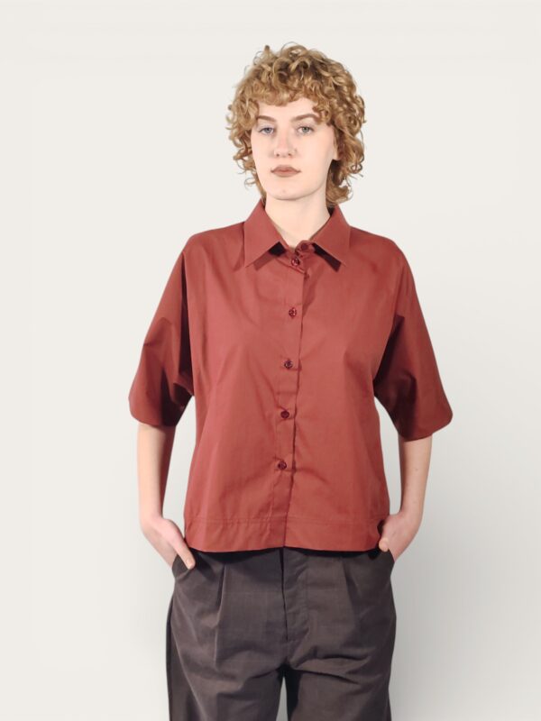 CAMICIA TERRACOTTA