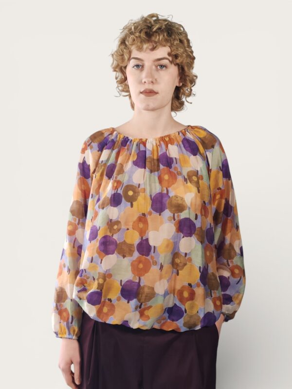 BLUSA ARRICCIATA FANTASIA