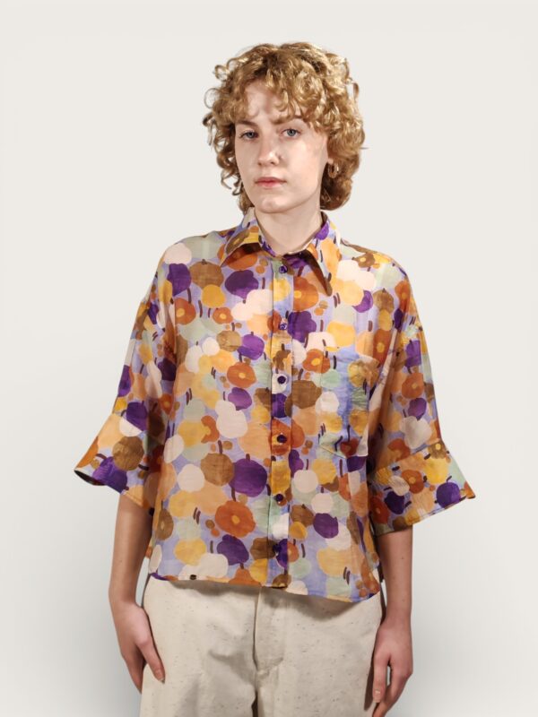 CAMICIA FANTASIA CON PIEGHE