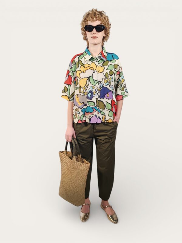 PANTALONE CARROT MILITARE