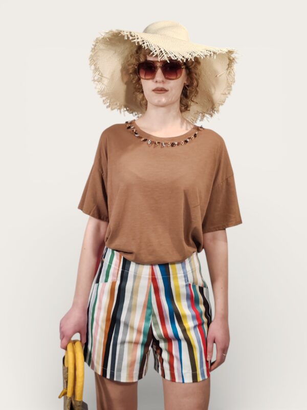 SHORT A RIGHE COLORATE